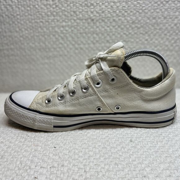 Converse Chuck Taylor All Star White Canvas/Woven Size 9 Great Traction Used - Picture 10 of 14